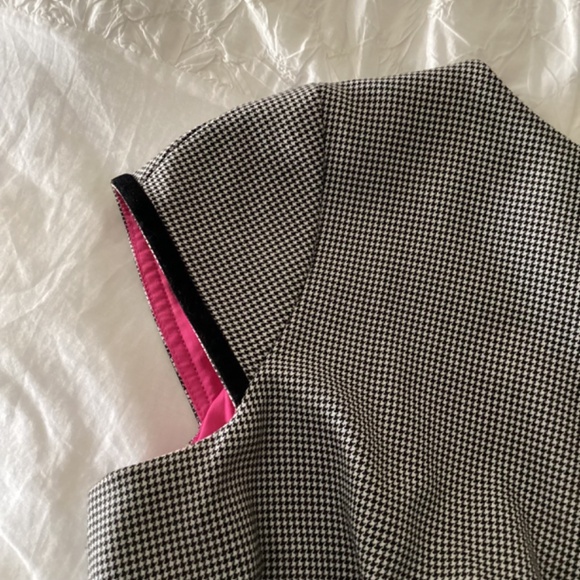 Anne Klein gingham check wool blend belted sheath size 10 dress - Picture 11 of 16